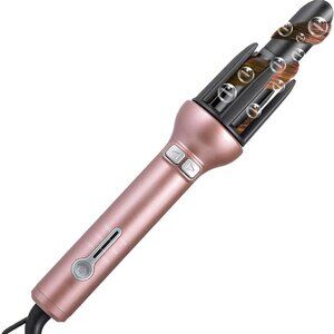 Professional Tourmaline Ceramic Automatic Rotating Curling Iron, 1.1"